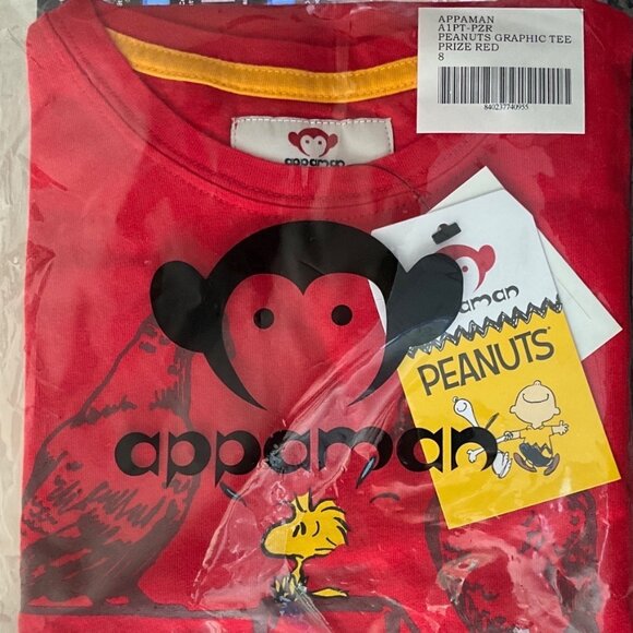 Peanuts By Appaman Kids Long-Sleeve Red T-Shirt With Woodstock & Pigeons Graphic - Picture 5 of 8